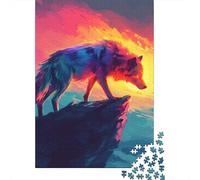 1000 Piece Wolf Jigsaw Puzzles for Adult Teenagers Wooden Puzzles Sustainable Puzzle for Adults | Games 1000pcs (75x50cm)