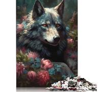 1000 Piece Wolf Magical World Jigsaw Puzzles for Adult Teenagers Puzzle Adult Jigsaw Puzzle for Adults 38x26cm/1000pcs