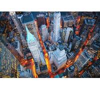 1000 Piece Wood Jigsaw Puzzle for Adults Manhattan Skyline Forms Striking Metropolitan Panorama Captivating Urban Photograph