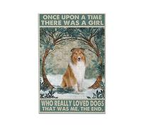 1000 Piece Wood Jigsaw Puzzle for Adults Once Upon A Time There was A Girl Who Really Loved Rough Collie Dogs Jigsaw Puzzles Home Decoration