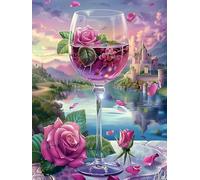 1000 Piece Wood Jigsaw Puzzle for Adults Rose Vista Forms Captivating Floral Mural Supports Shared Household Pastime