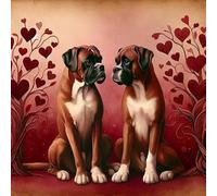 1000 Piece Wood Jigsaw Puzzle for Adults Valentine's Day Wine Boxer Dog Tree Fun Family Games Kitchen Decor Family Color Puzzles