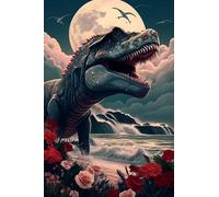 1000-Piece Wood Puzzle for Adults,Tyrannosaurus Rex Dinosaur Pattern Art | Stylized Tyrannosaurus Rex Dinosaur Pattern Artwork, Delicate Diy-Style Household Decor