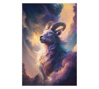 1000 Piece Wooden Jigsaw Puzzle for Adults, Capricorn Celestial Guardian