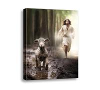 1000-Piece Wooden Jigsaw Puzzle for Adults, Chase The Lamb Pastoral Puzzle | Gentle pastoral countryside scene, stress-escape hobby, snug-interlocked pieces, charming framable home display art