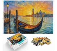 1000 Piece Wooden Jigsaw Puzzle for Adults, Cityscape Lonely Lake