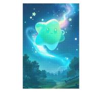 1000 Piece Wooden Jigsaw Puzzle for Adults, Cute Star in polar lights