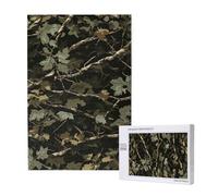 1000-Piece Wooden Jigsaw Puzzle for Adults & Families - Camouflage - Puzzle Artwork for Game Nights, Home Decor, Stress Relief & Brain Training
