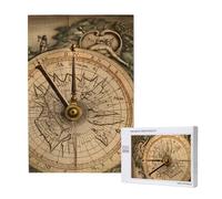 1000-Piece Wooden Jigsaw Puzzle for Adults & Families - Law of The Compass Navigation - Puzzle Artwork for Game Nights, Home Decor, Stress Relief & Brain Training