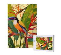 1000-Piece Wooden Jigsaw Puzzle for Adults & Families - Tropical Bird of Paradise - Puzzle Artwork for Game Nights, Home Decor, Stress Relief & Brain Training