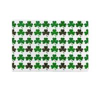1000 Piece Wooden Jigsaw Puzzle for Adults, Luck Shamrock Pattern Print Art Puzzles in Box, Educational Family Game for Wall Decor,Challenging Brain Gift