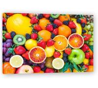 1000-Piece Wooden Jigsaw Puzzle for Adults, Mixed Fresh Berry Citrus Fruit | Vibrant Ripe Berries And Citrus Fresh-Fruit Collection, Snug-Fitting Pieces, Relaxing Leisure Activity, Food Wall Decor