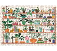 1000-Piece Wooden Jigsaw Puzzle for Adults, The Botanic Haven Garden Art | Lush abundant fantasy botanical garden, immersive relaxing pastime, snug-fitting pieces, plant-style home wall decor