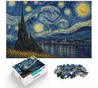 1000 Piece Wooden Jigsaw Puzzle for Adults, Vincent Van Gogh Art | Jigsaw Puzzle: visual matching for a more organised build at your own pace.