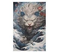 1000 Piece Wooden Jigsaw Puzzle for Adults, Whispering Waves A Lion's Tale