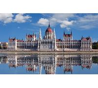 1000 Piece Wooden Jigsaw Puzzle, Hungary Budapest Parliament Building' Reflection On Lake Jigsaw Puzzles 75X50Cm