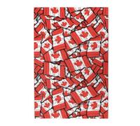 1000-Piece Wooden Jigsaw Puzzle in Plastic Box, Canadian flag Prints Eco-Friendly Educational Puzzle for Family Fun & Adult Relaxation, 50x75 CM