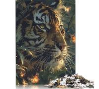 1000 Piece Wooden Jigsaw Puzzles for Adults Asian Tiger Jigsaw Puzzle for Children Family Games 1000pcs (75x50cm)