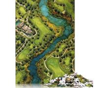 1000 Piece Wooden Jigsaw Puzzles for Adults Golf Course Jigsaw Puzzle for Children Family Games 1000pcs (75x50cm)