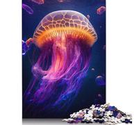 1000 Piece Wooden Jigsaw Puzzles for Adults Jellyfish Jigsaw Puzzle for Children Family Games 1000pcs (75x50cm)