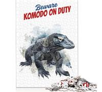 1000 Piece Wooden Jigsaw Puzzles for Adults Komodo Dragon Jigsaw Puzzle for Children Family Games 1000pcs (75x50cm)