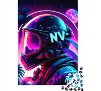 1000 Piece Wooden Jigsaw Puzzles for Adults Punk Astronaut4 Jigsaw Puzzle for Children Family Games 1000pcs (75x50cm)