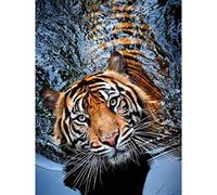 1000 Piece wooden Jigsaw Puzzles for Adults Tiger In The Water Mother And Child Puzzle Games Funny Gifts