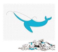 1000 Piece Wooden Jigsaw Puzzles for Adults WHALE Jigsaw Puzzle for Children Family Games 1000pcs (75x50cm)