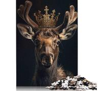 1000 Piece Wooden Jigsaw Puzzles Little Moose King Jigsaw Puzzle Family Activity 1000pcs (75x50cm)