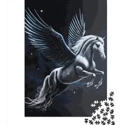 1000 Piece Wooden Jigsaw Puzzles Mystic Dark Horse Jigsaw Puzzle Family Activity 1000pcs (75x50cm)