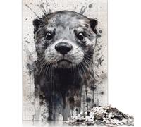 1000 Piece Wooden Jigsaw Puzzles 'Otter Wild Elegance Jigsaw Puzzle Family Activity 1000pcs (75x50cm)