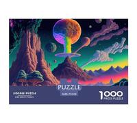1000 Piece Wooden Jigsaw Puzzles Psychedelic Nature315 Jigsaw Puzzle Family Activity 1000pcs (75x50cm)
