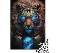 1000 Piece Wooden Jigsaw Puzzles Space Lions3 Jigsaw Creative Rectangular Puzzle for Family Game,Friends 1000pcs (75x50cm)