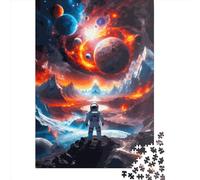 1000 Piece Wooden Jigsaw Puzzles Stellar Chaos Jigsaw Creative Rectangular Puzzle for Family Game,Friends 1000pcs (75x50cm)