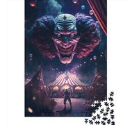 1000 Piece Wooden Jigsaw Puzzles The Circus Jigsaw Creative Rectangular Puzzle for Family Game,Friends 1000pcs (75x50cm)