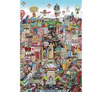 1000-Piece Wooden Puzzle Featuring Precision-Cut Uniquely Shaped Pieces A Screen-Free Experience for Family Gatherings Team Building Weekends Holidays Stress Relief