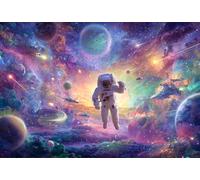 1000 Piece Wooden Puzzle for Adults Astronaut Alex Space Exploration Galaxy Jigsaw Puzzle for Relaxing Home Decor and Gift
