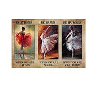 1000 Piece Wooden Puzzle for Adults Ballet Dancer Ballerina Be Strong When You are Weak Be Brave When You are Scared Jigsaw Puzzle Challenging Fun Puzzle Family Leisure Activities
