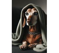 1000-Piece Wooden Puzzle for Adults,Dachshund God Says You Are Art | Juicy Peach Image With Clear Water Droplets, Perfect-Fit Interlocking Pieces, Eye-Catching Fruit-Theme Wall Decoration