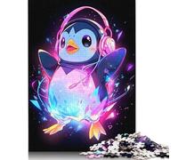 1000 Piece Wooden Puzzle For Adults Epic Party Penguin Square Puzzle for Kids Family Games 1000pcs (75x50cm)