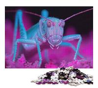 1000 Piece Wooden Puzzle For Adults Insect Lit by Neon Lights Square Puzzle for Kids Family Games 1000pcs (75x50cm)