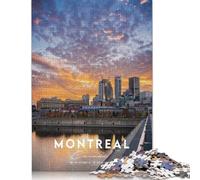 1000 Piece Wooden Puzzle For Adults Montreal 1 Square Puzzle for Kids Family Games 1000pcs (75x50cm)