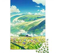 1000 Piece Wooden Puzzle For Adults Morning Walk Square Puzzle for Kids Family Games 1000pcs (75x50cm)