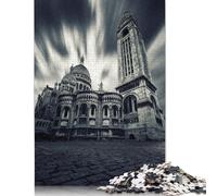 1000 Piece Wooden Puzzle For Adults Sacre Coeur Back Side Poster Square Puzzle for Kids Family Games 1000pcs (75x50cm)