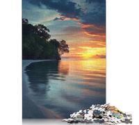 1000 Piece Wooden Puzzle For Adults Sunsets Gentle Embrace Square Puzzle for Kids Family Games 1000pcs (75x50cm)