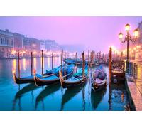 1000 Piece Wooden Puzzle for Adults Venice Gondolas Italy Jigsaw Puzzle for Relaxing Home Decor and Gift,Grand Canal Evening Scene,Travel Puzzle for Adults and Teens