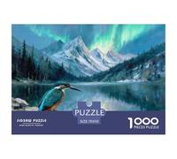1000 Piece Woodpecker Jigsaw Puzzle for Adults & Kids - Family Fun, Educational Games, Mountain Lakeside Puzzle, Home Decoration Birthday Gifts 70x50cm/1000pcs