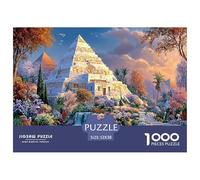 1000 Piece World Famous Buildings Jigsaw Puzzle for Adults - Fantasy Pyramids - Birthday Gift, Educational & Stress-Relief Toy 52x38cm/1000pcs