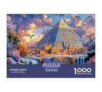 1000 Piece World Famous Buildings Jigsaw Puzzle for Adults - Fantasy Pyramids - Birthday Gift, Educational & Stress-Relief Toy 70x50cm/1000pcs