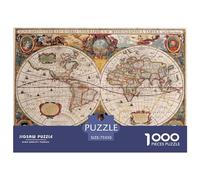 1000 Piece World Map Jigsaw Puzzles Adults Teens Kids Jigsaw Large Puzzle Toys Gift Educational Intellectual Decompressing Fun Family Game 1000pcs (75x50cm)